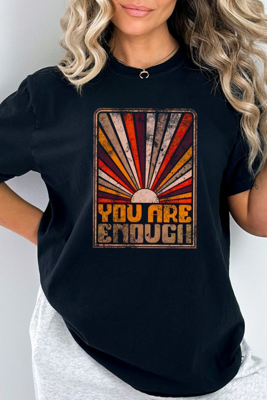 Sunrise You Are Enough Comfort Colors Graphic Tee