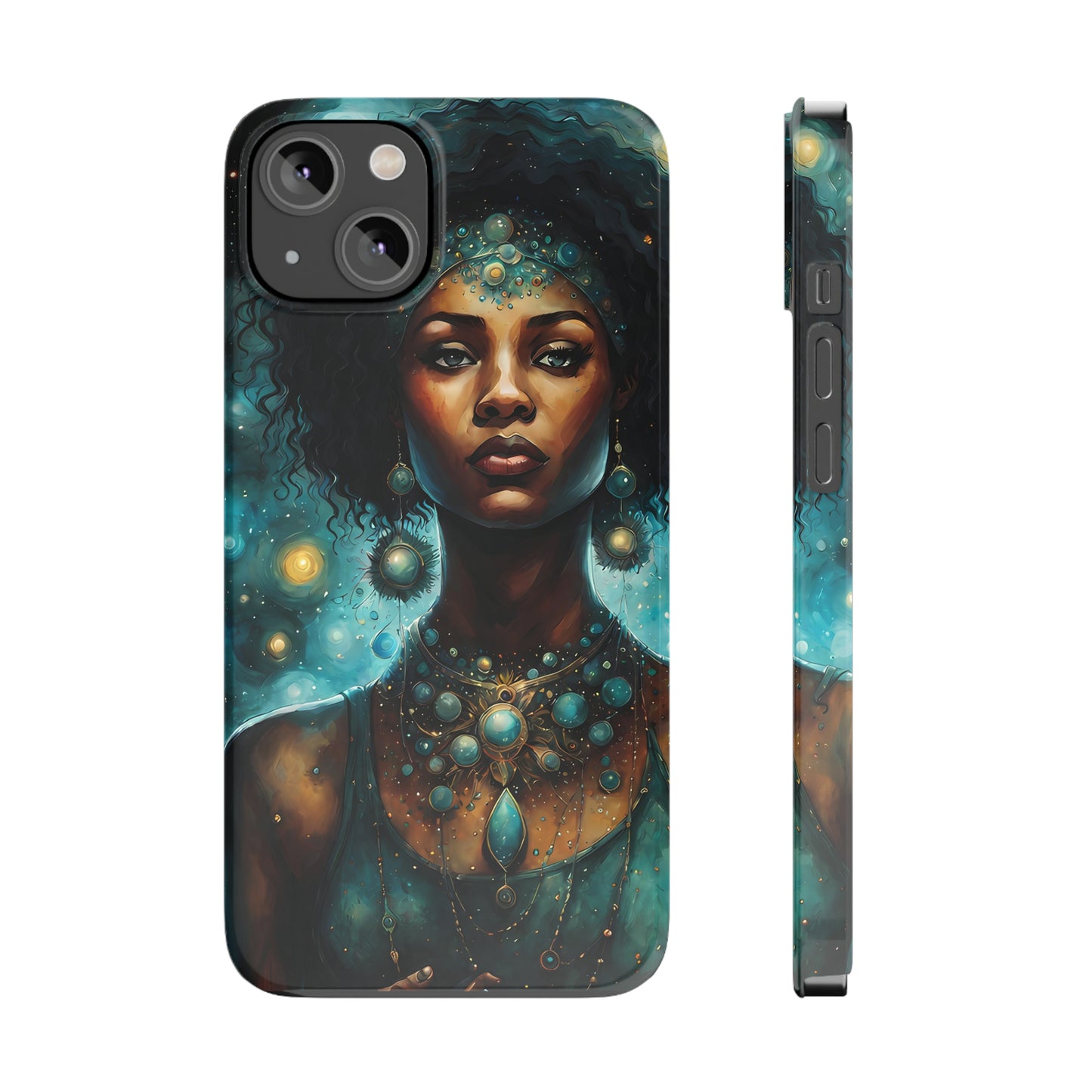 Celestial Goddess Slim iPhone Case