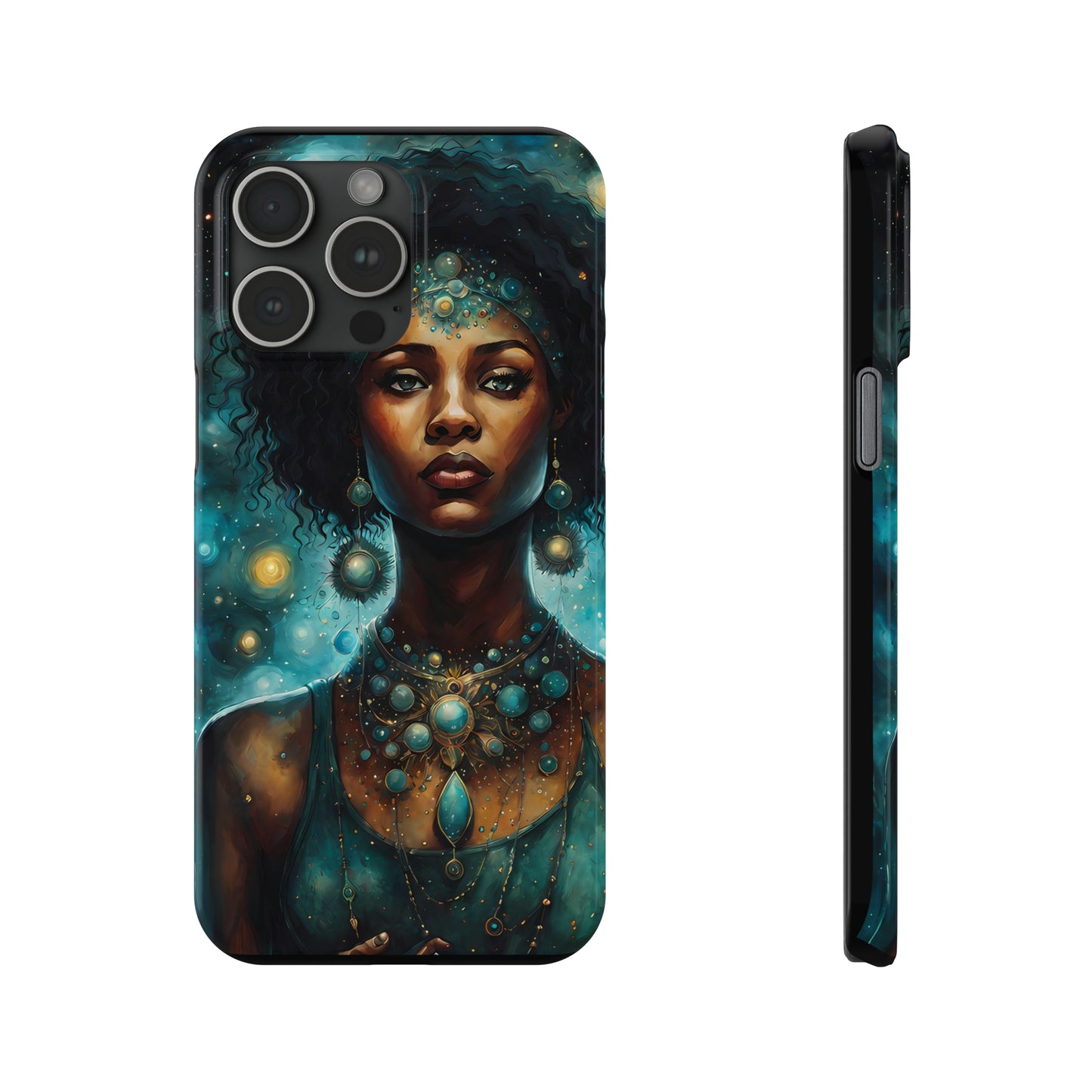 Celestial Goddess Slim iPhone Case