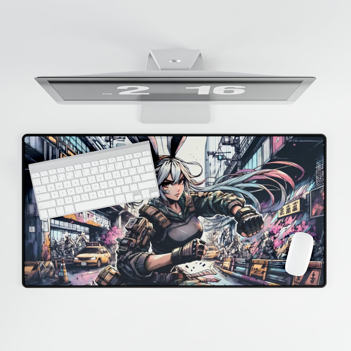 Mad Rabbit Street Fighter Mouse Pad and Desk Mat