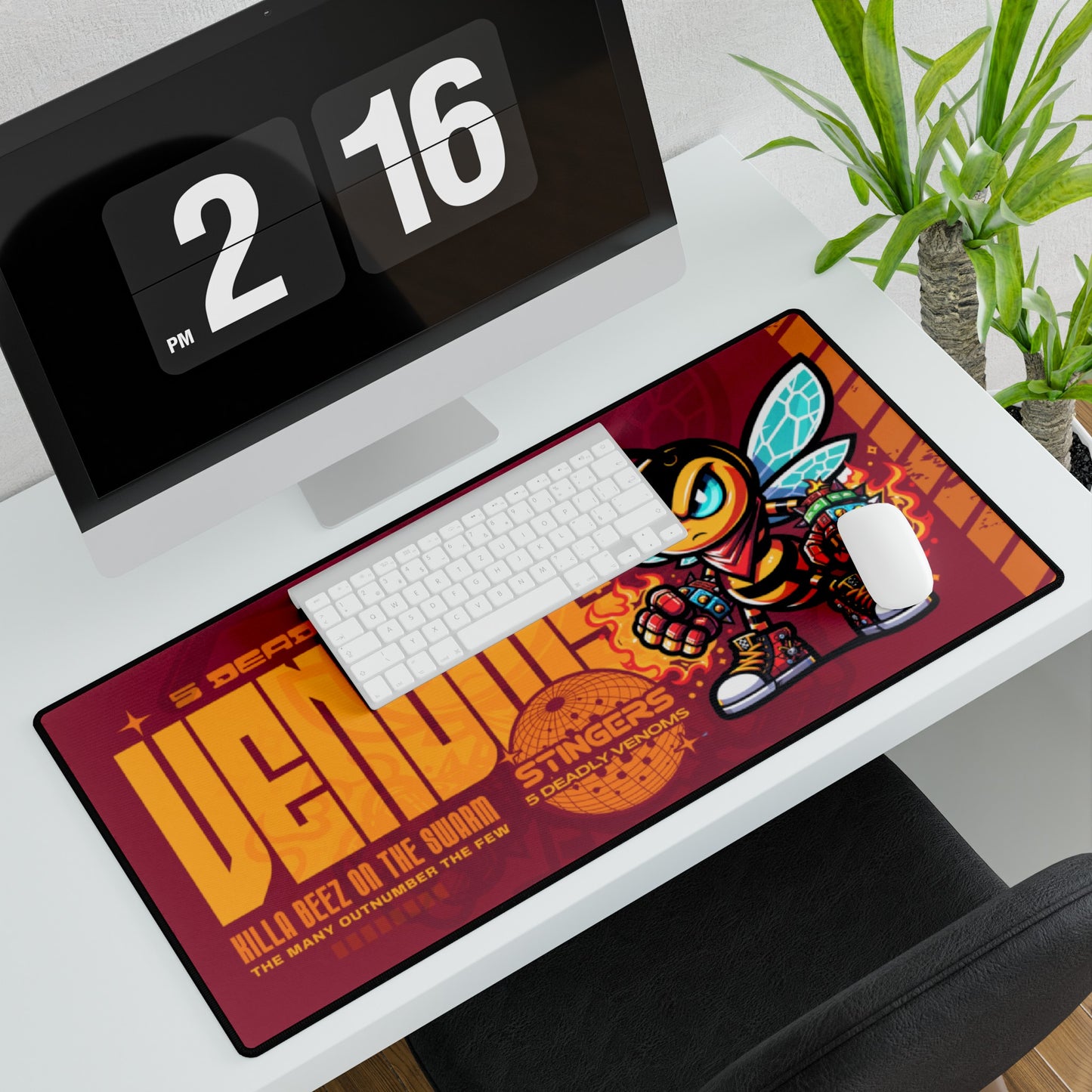 5 Deadly Venoms Desk Mat & Mousepad