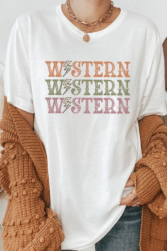 Western Snakeskin Lightning Country Graphic Tee