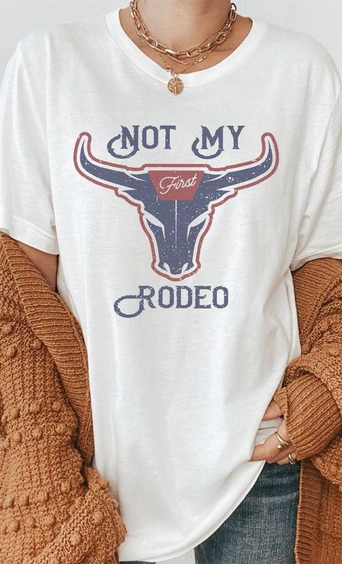 Vintage Not My First Rodeo Graphic Tee PLUS