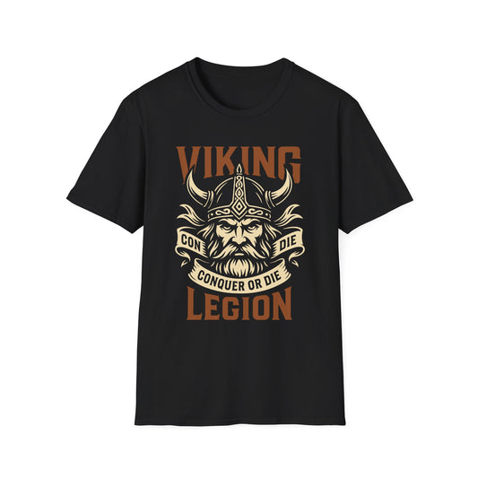 Viking Legion Conquer or Die Graphic Tee for Vikings Fans