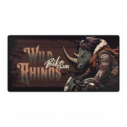 Wild rhino Biker Desk Mat & Mouse Pad