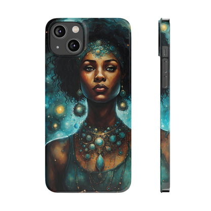 Celestial Goddess Slim iPhone Case