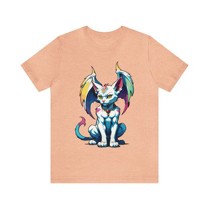 Cat Gargoyle Vibrant Wings T-Shirt