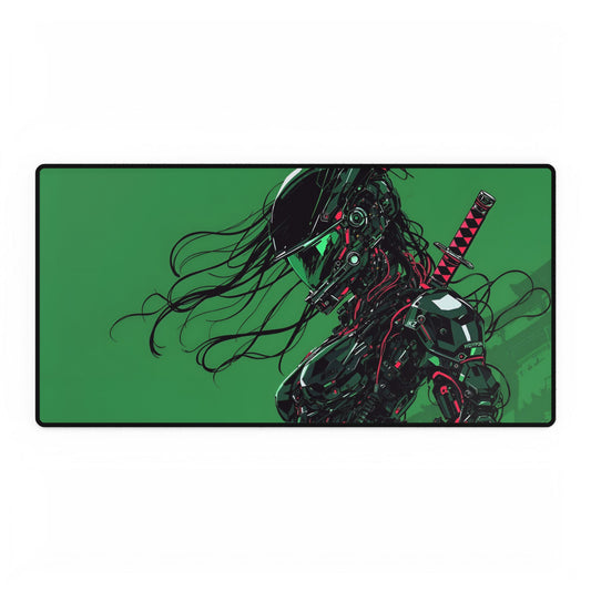 Futuristic Cyberpunk Femme Fatal Mouse Pad Desk Mat