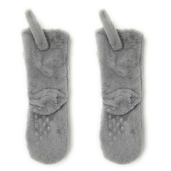 Here Kitty Kitty - Women Sherpa Slipper Socks