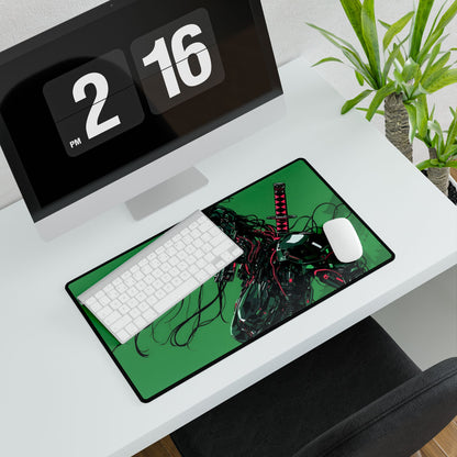 Futuristic Cyberpunk Femme Fatal Mouse Pad Desk Mat