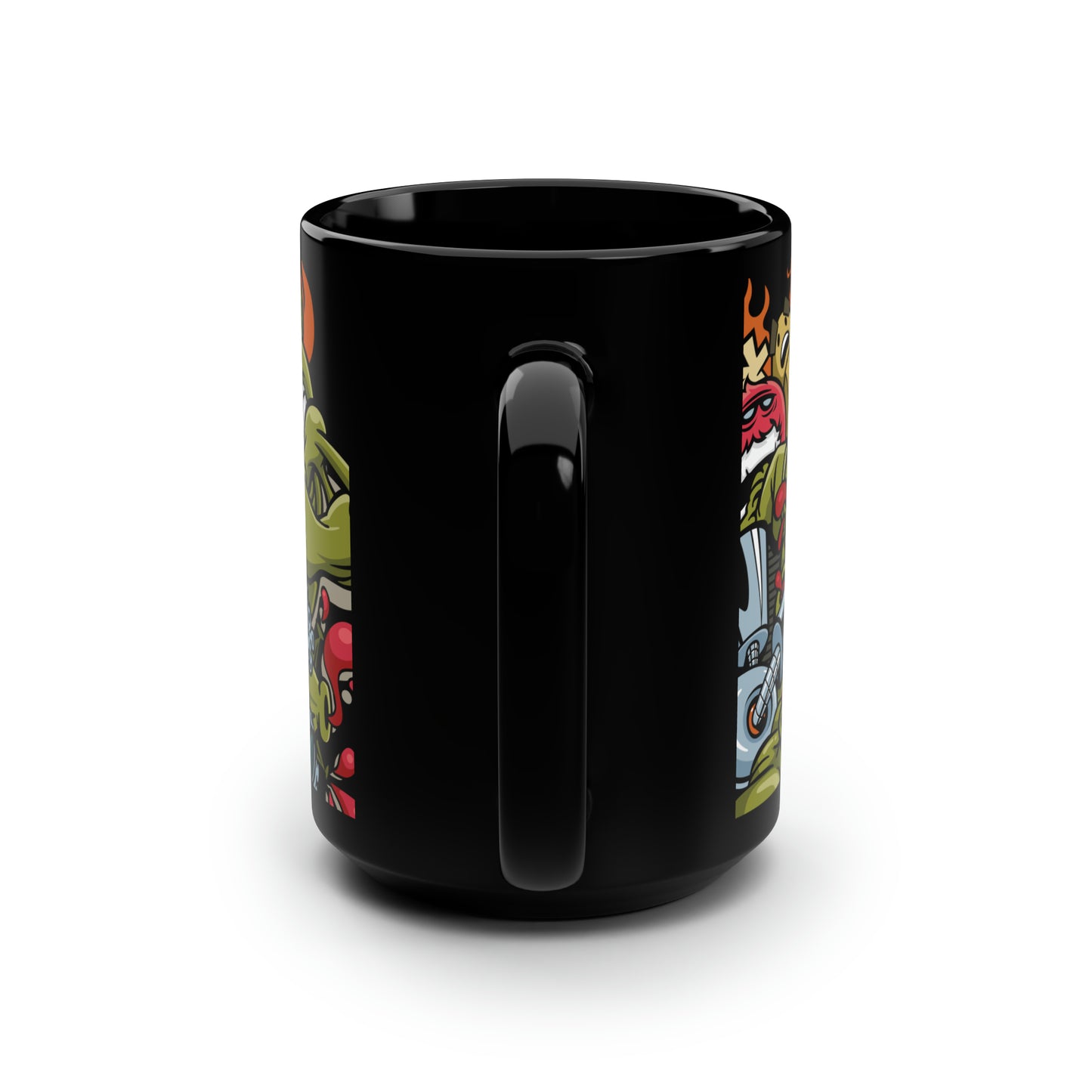 Big Brawl Black Mug, 15oz