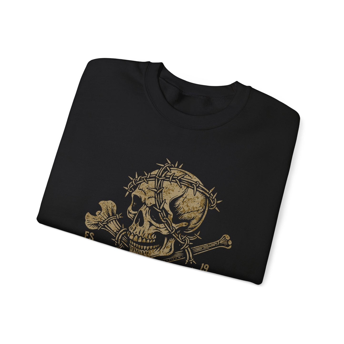 The Raider - Barbed Skull Crossbones Unisex Sweater