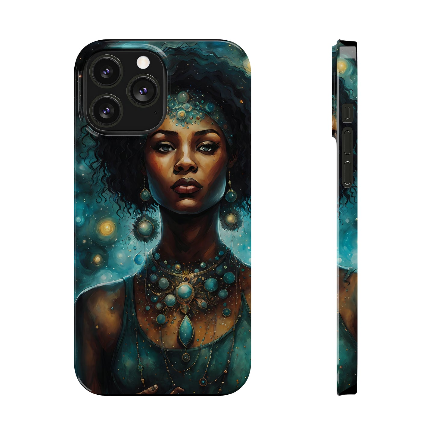 Celestial Goddess Slim iPhone Case