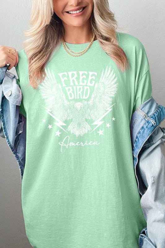 Free Bird America Graphic Heavyweight T Shirts