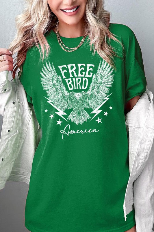 Free Bird America Graphic Heavyweight T Shirts