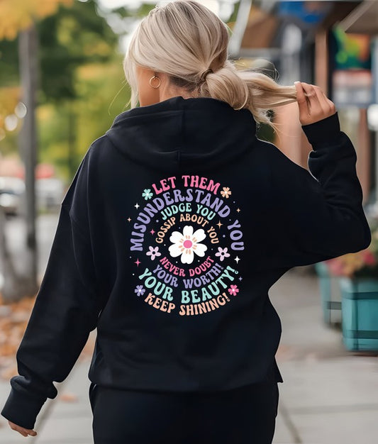 Colorful Let Them Graphic Hoodie