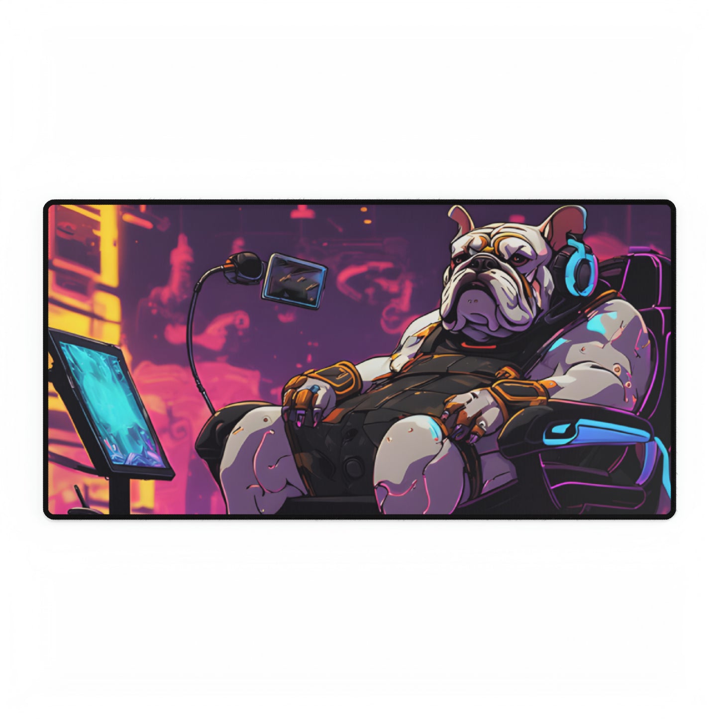 Gamer Bulldog Desk Mat - Barker Graphics