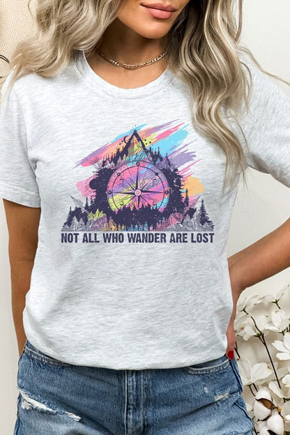 Not All Who Wander Are Lost Mountain Graphic Tee