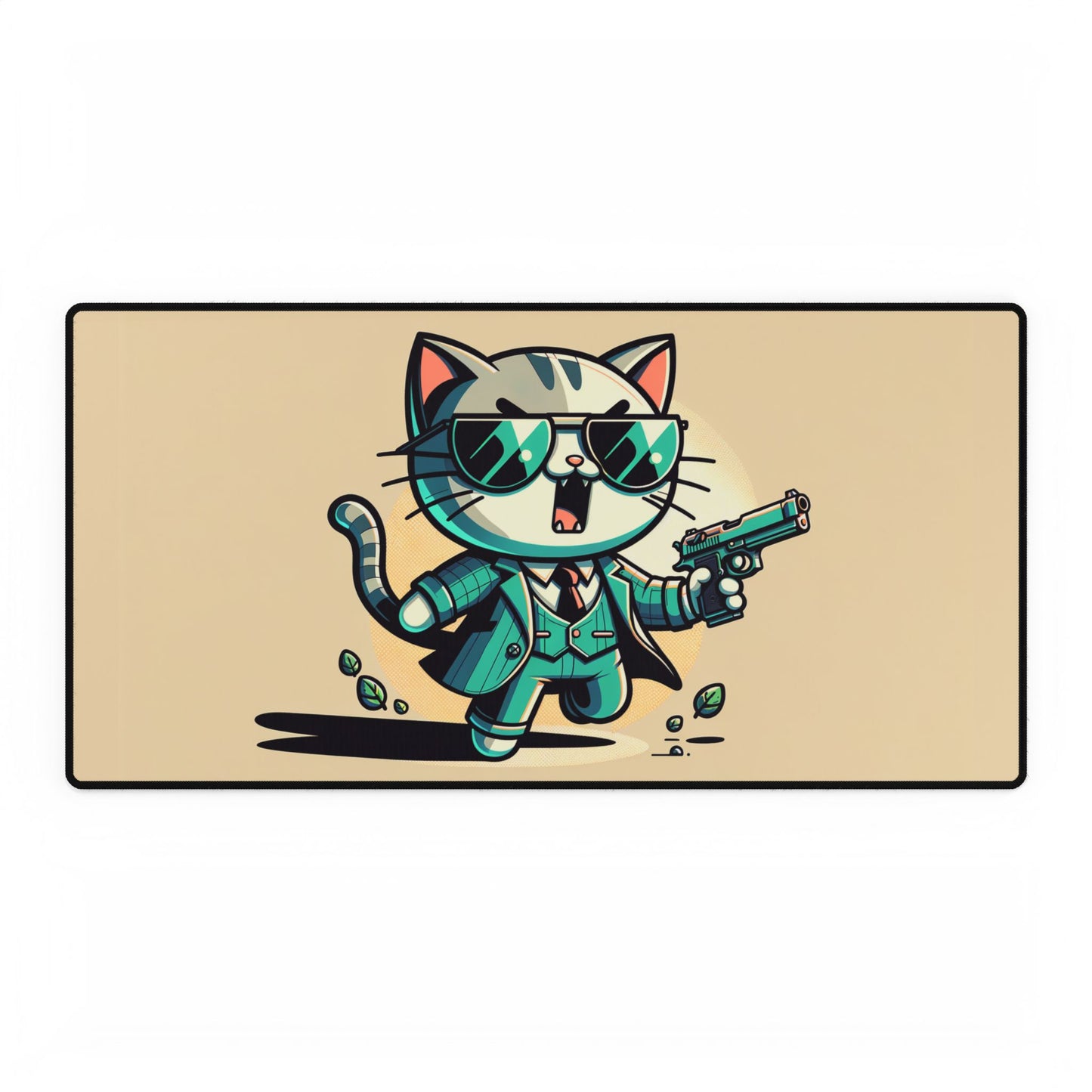 Hitman Gangster Cat 31.5" XXL Mousepad - Desk Mat