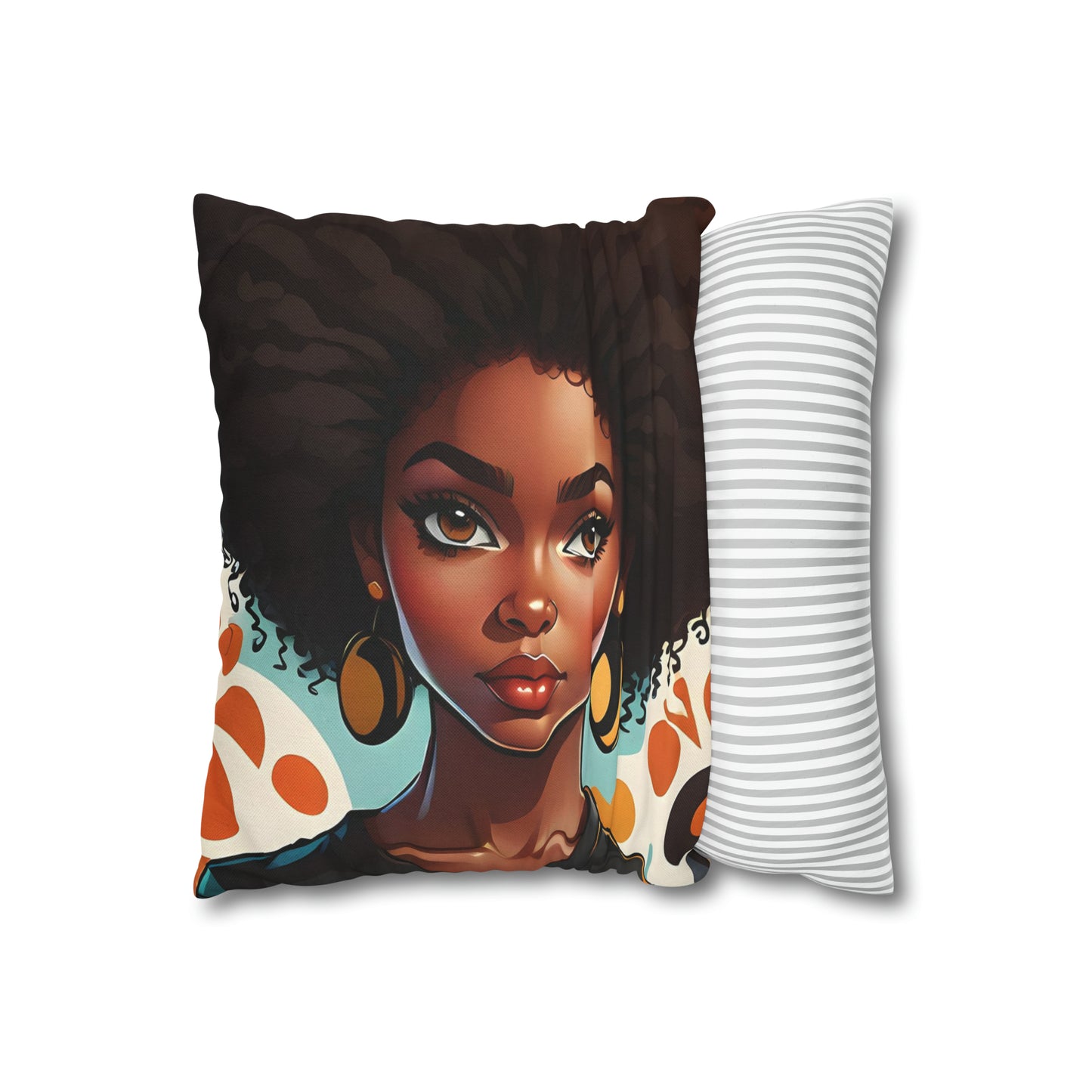 Natural Hair Square Pillow Case