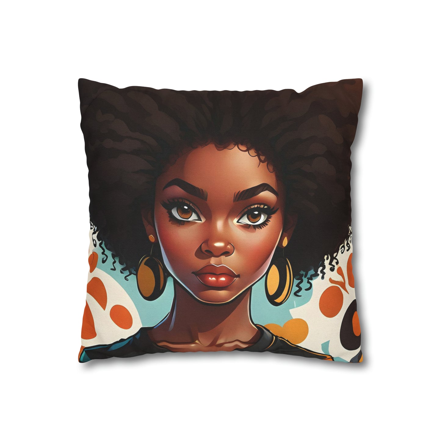 Natural Hair Square Pillow Case