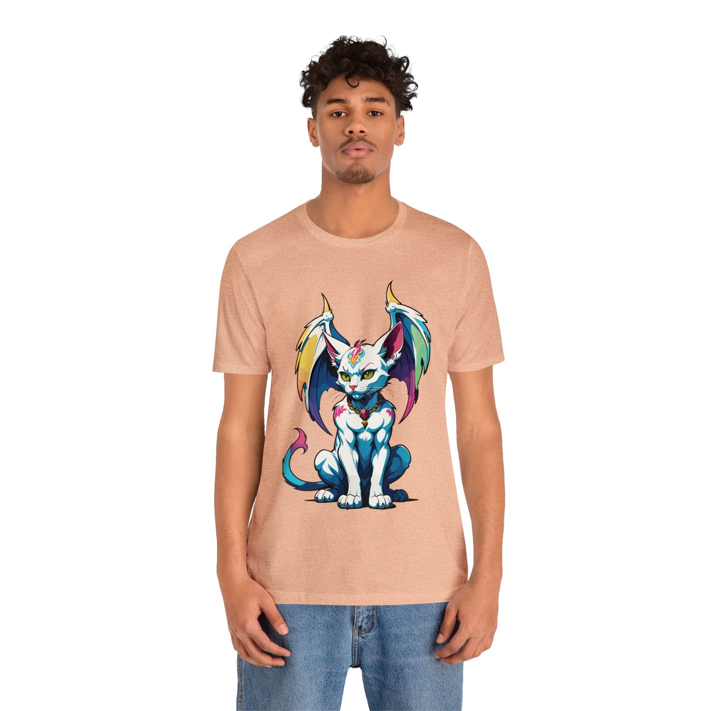 Cat Gargoyle Vibrant Wings T-Shirt