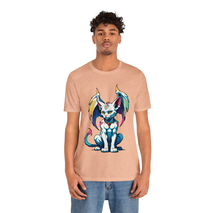 Cat Gargoyle Vibrant Wings T-Shirt