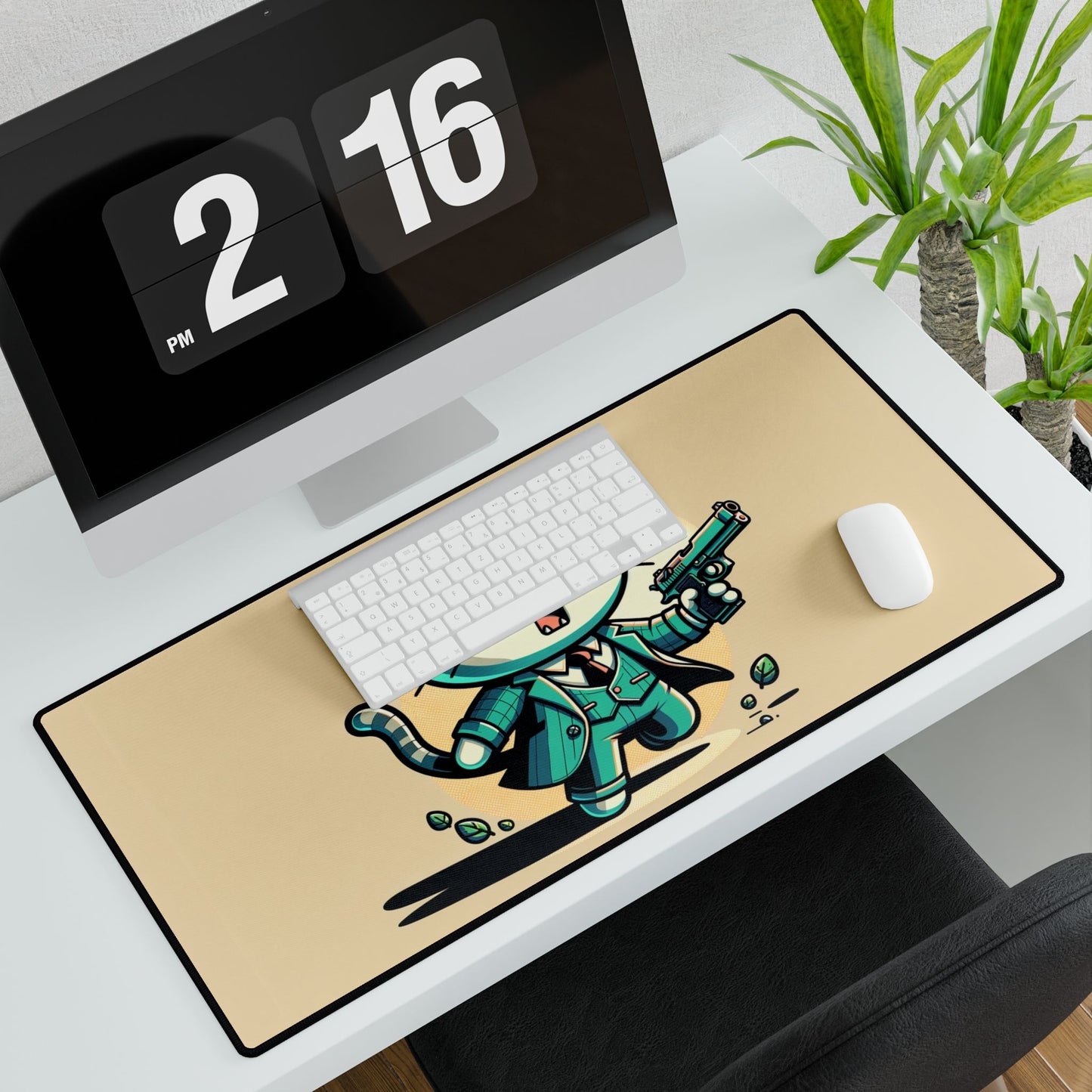 Hitman Gangster Cat 31.5" XXL Mousepad - Desk Mat