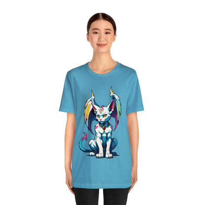 Cat Gargoyle Vibrant Wings T-Shirt