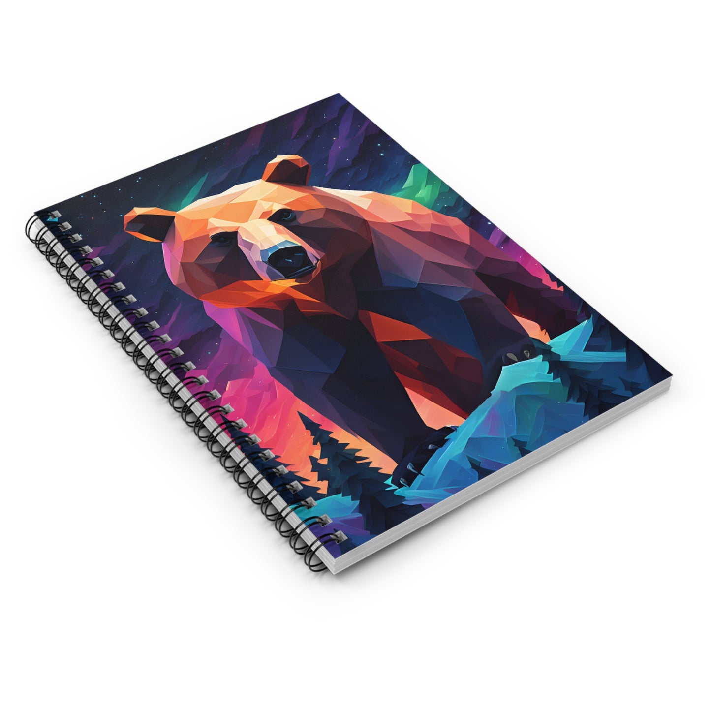 northern lights spiral notebook ruled line