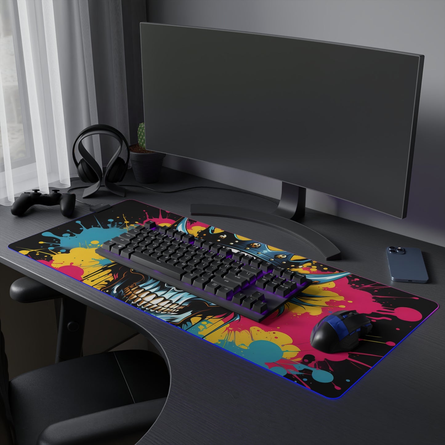 Skullz LED Gaming Mouse Pad