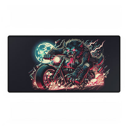 Motorcycle Wolf Gaming Mouse Pad Desk Mat