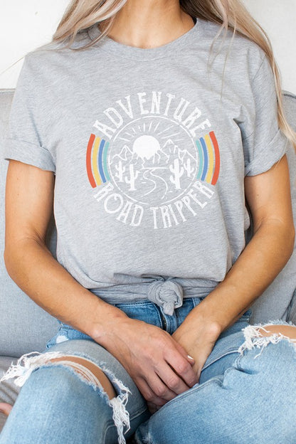 Adventure Road Tripper Desert Rainbow Graphic Tee