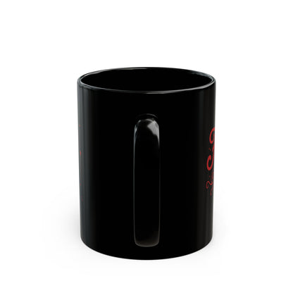 Hustle Hard Black Coffee Mug with Skull Design - 11oz & 15oz