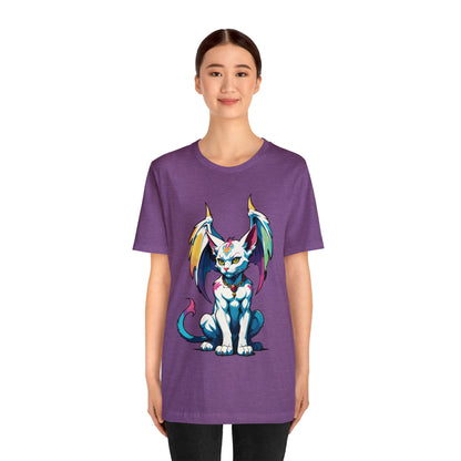 Cat Gargoyle Vibrant Wings T-Shirt