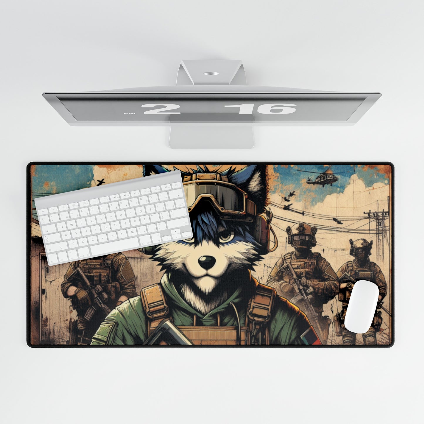 Dogs of War Desk Mat & Mouse Pad