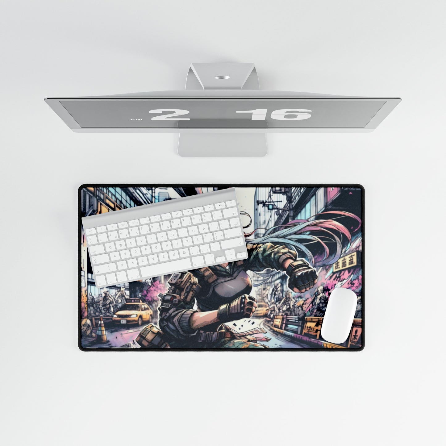 Mad Rabbit Street Fighter Mouse Pad and Desk Mat