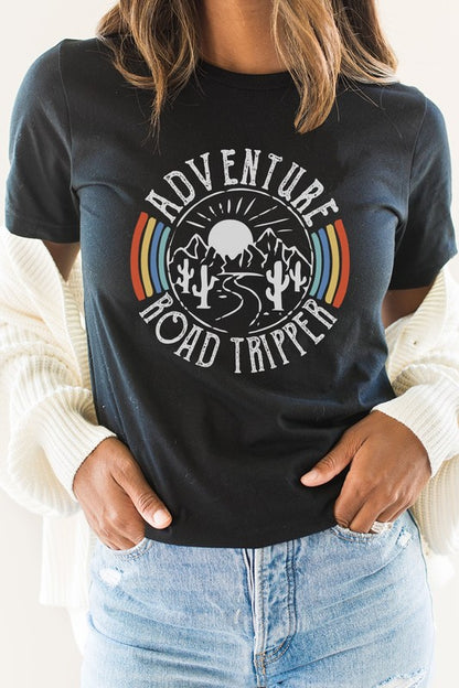 Adventure Road Tripper Desert Rainbow Graphic Tee