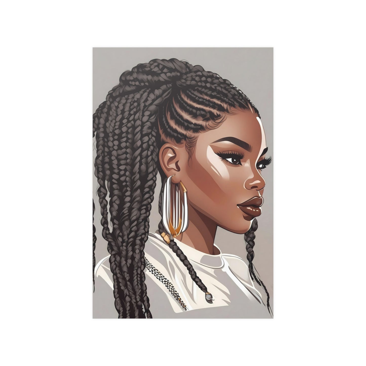 Braids - Satin Posters (210gsm)