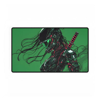Futuristic Cyberpunk Femme Fatal Mouse Pad Desk Mat