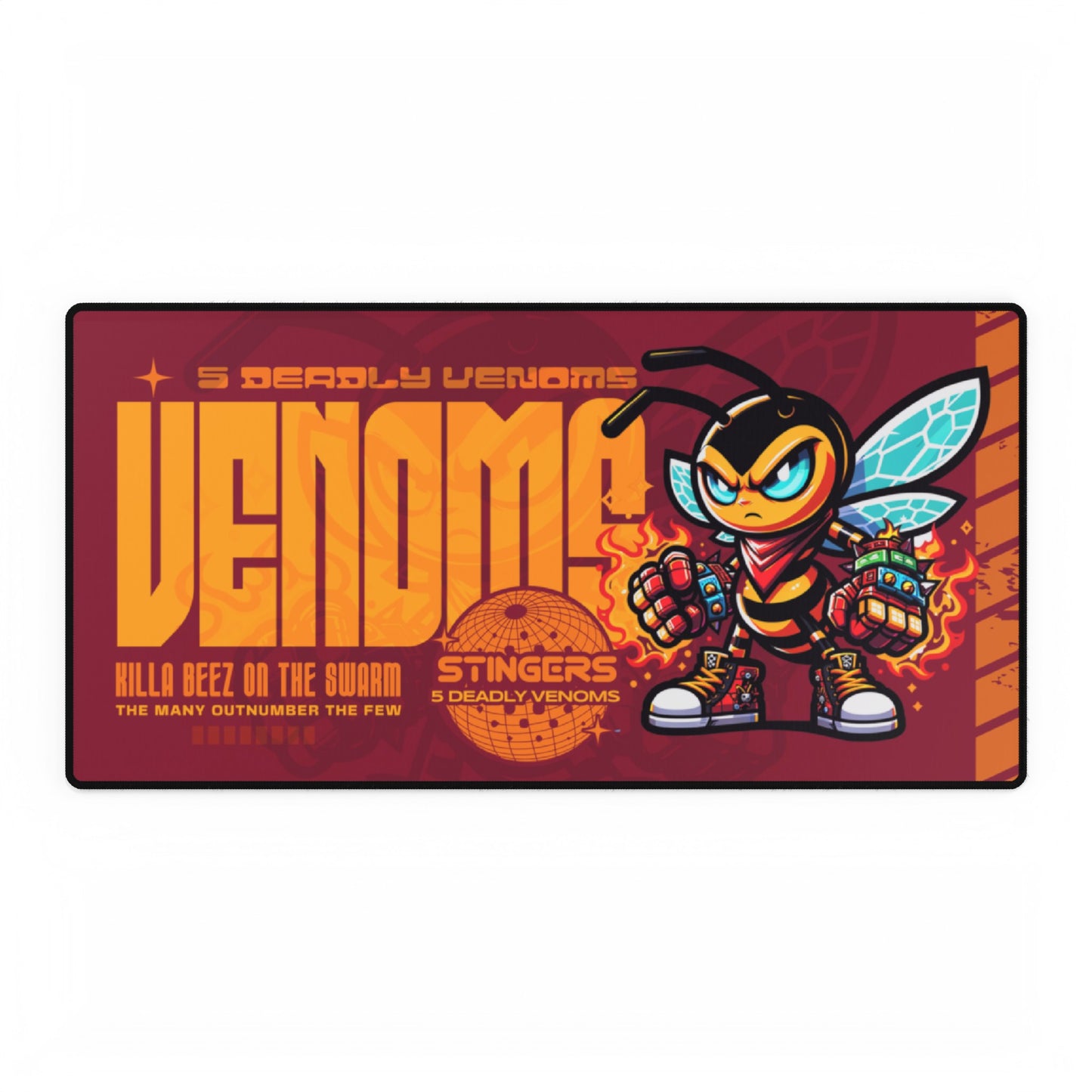 5 Deadly Venoms Desk Mat & Mousepad