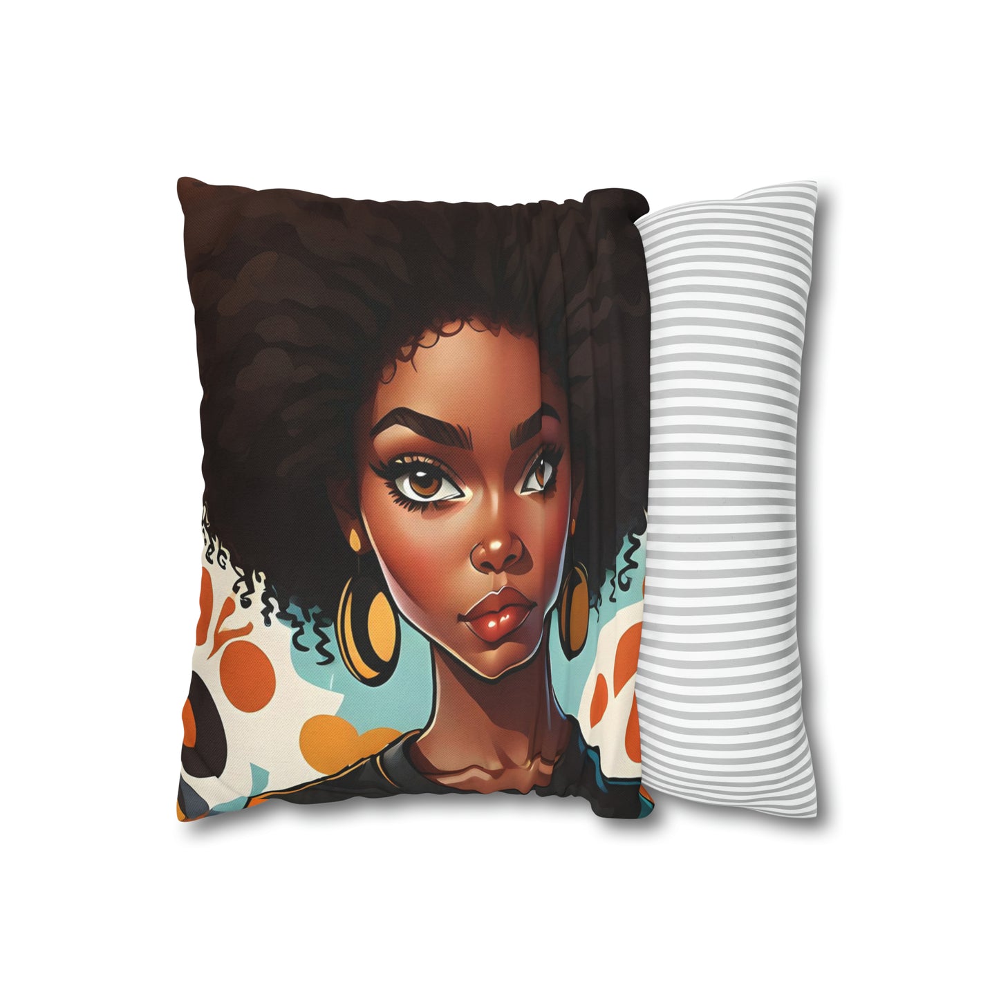 Natural Hair Square Pillow Case