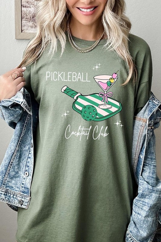 Pickleball Cocktail Club Plus Heavy Cotton Tee