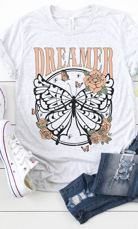 Retro Dreamer Butterfly Graphic Tee PLUS