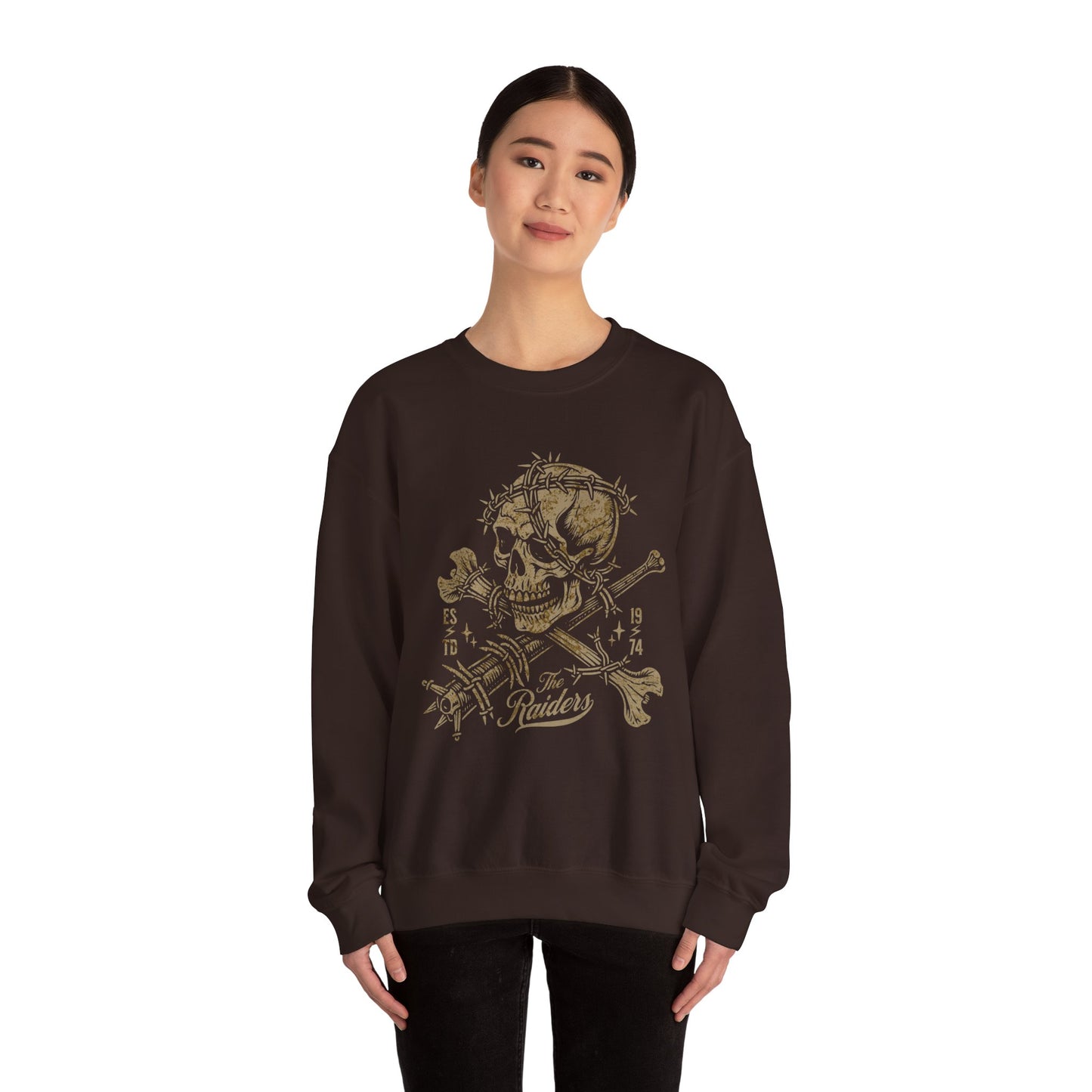 The Raider - Barbed Skull Crossbones Unisex Sweater