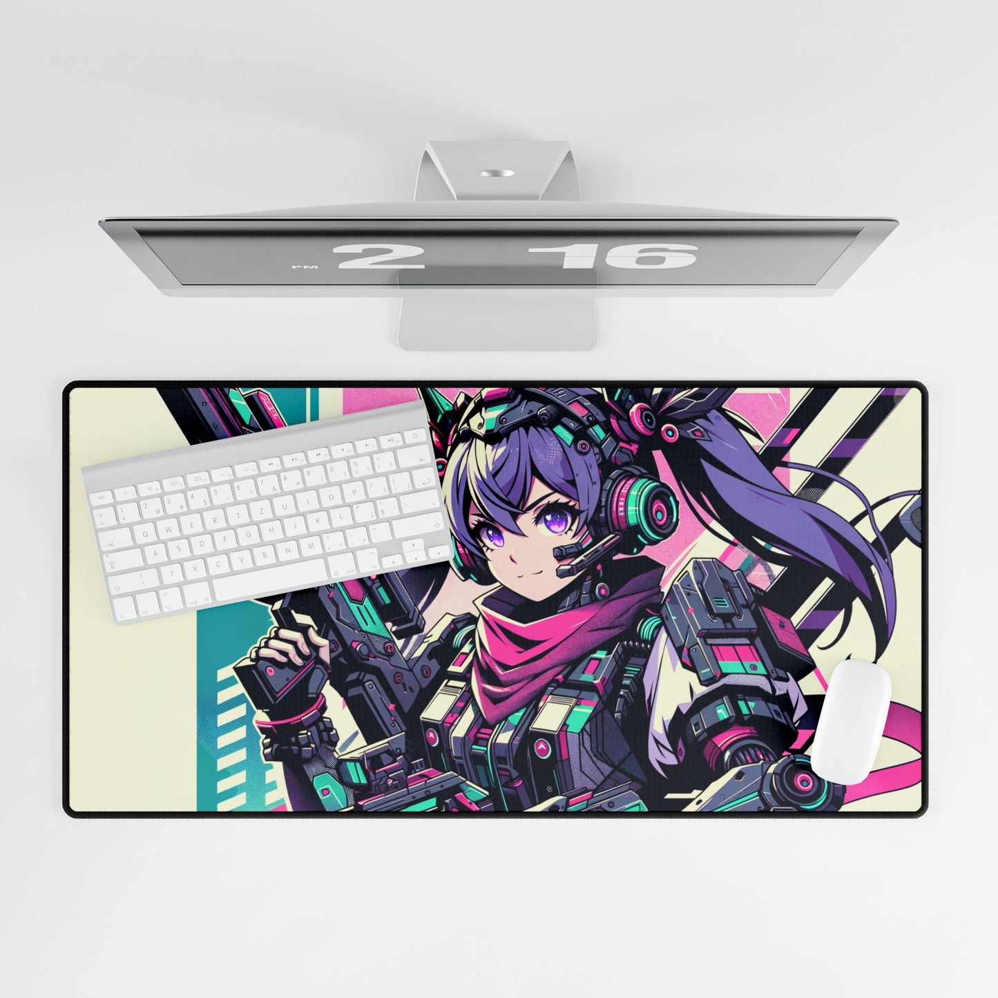 Anime Bae Mech XXL Mousepad Deskmat 31.5"