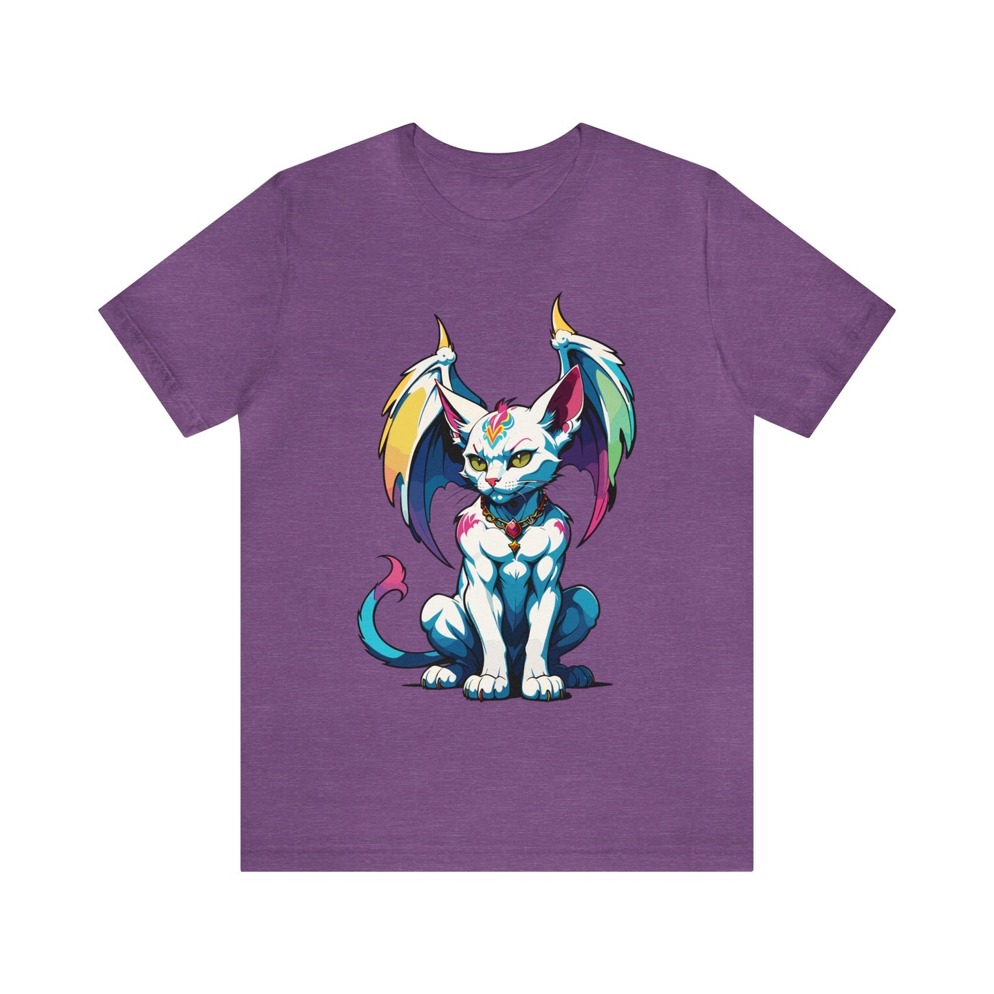 Cat Gargoyle Vibrant Wings T-Shirt