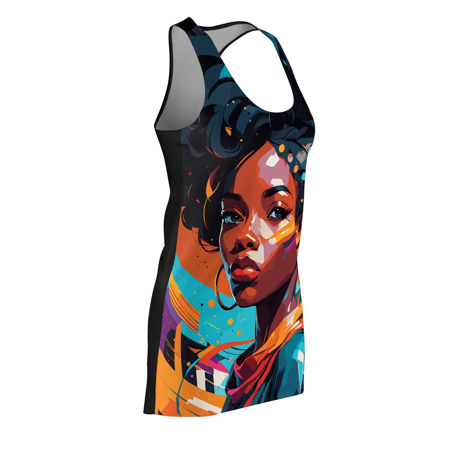 Splash Women's Cut & Sew Racerback Dress (AOP)