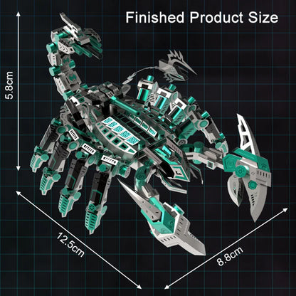 Green Mech Cyber Scorpion 3D Metal Puzzle