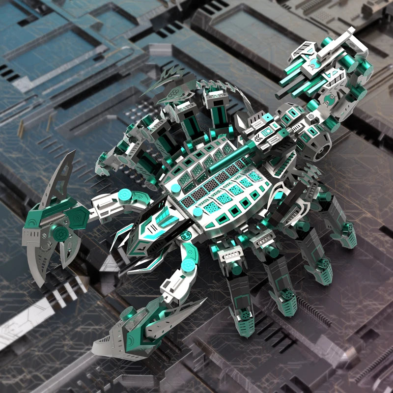 Green Mech Cyber Scorpion 3D Metal Puzzle